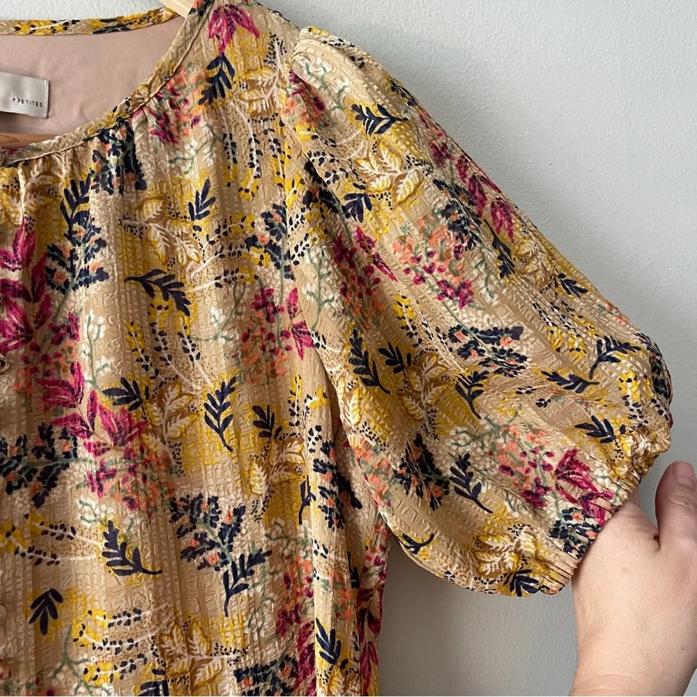 LOFT Floral Tiered Midi Dress XS | Cottagecore Boho Fairy Floral | Retail $89 - Picture 3 of 7